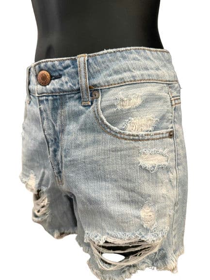 Shorts Light Blue Ripped Shorts - Alternate View